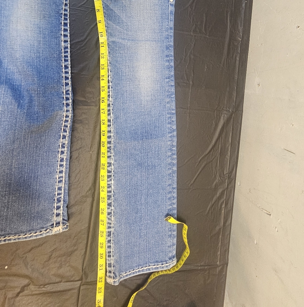 True Religion Light Blue Straight Jeans - Picture 9 of 12